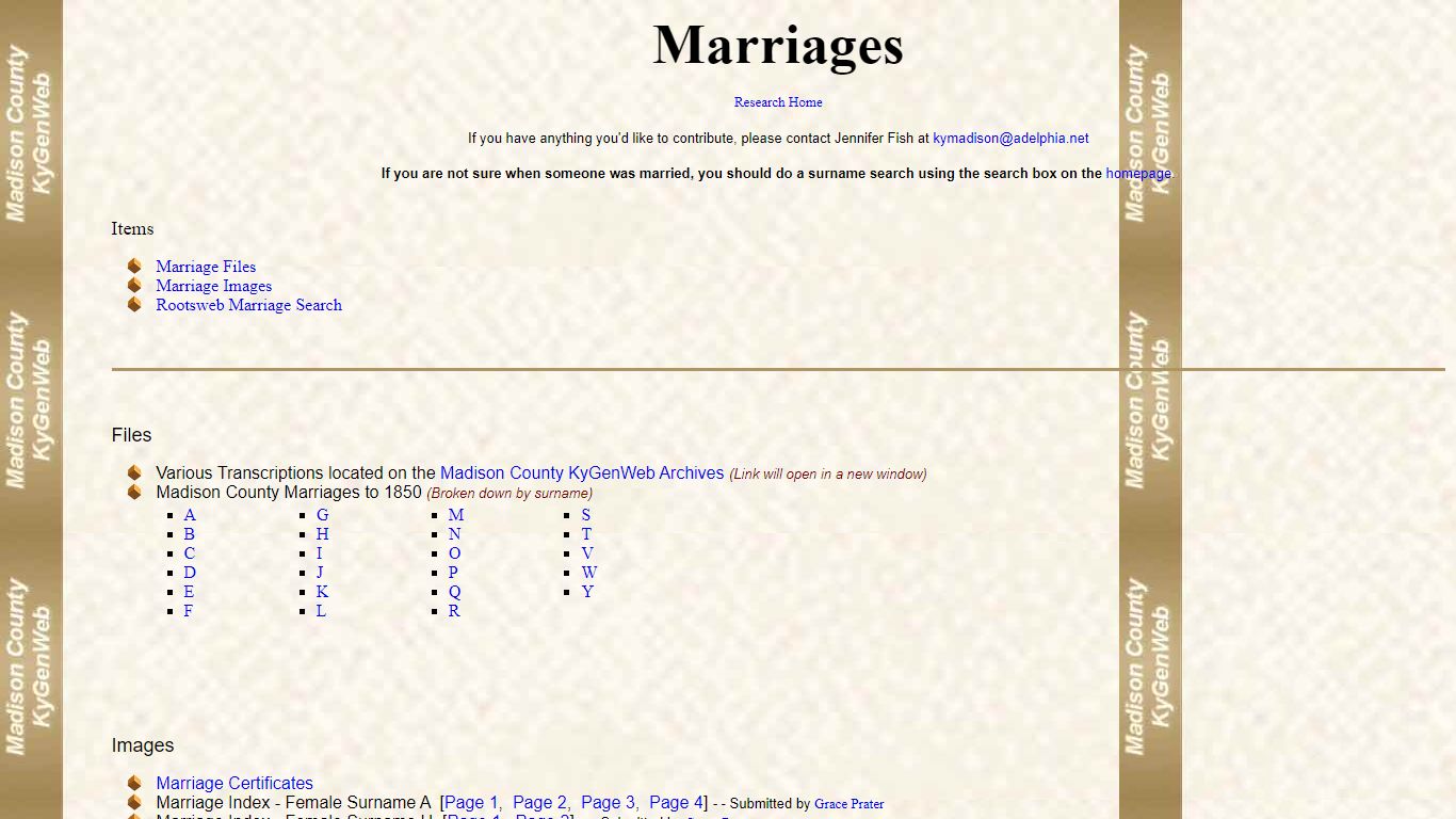 Madison County Marriages - RootsWeb