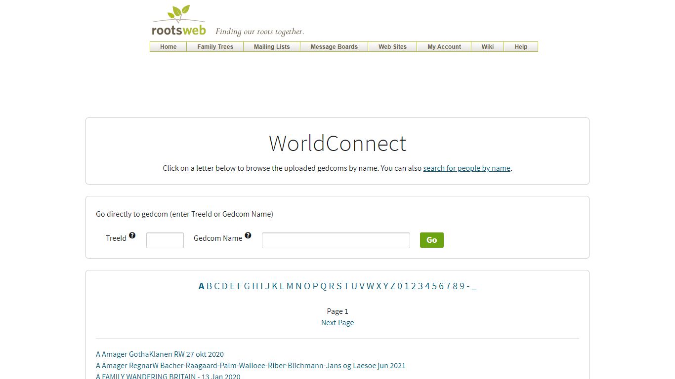 Index: A - RootsWeb